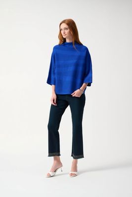 Joseph 243953 Sweater Knit Mock Neck Boxy Top