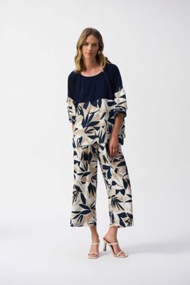 Joseph 251072 Gauze Tropical Print Culotte Pants