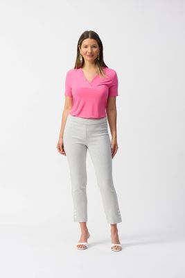 Joseph 251281 Jacquard Abstract Print Crop Pants