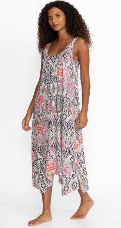 Johnny MS9124 Tank Sleep Dress - Azzie Flower, Size: XS