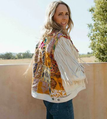 NU VINTAGE DJAK-99 Fringed Custom Patch Jacket