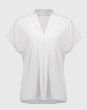 Joseph 251286 Jersey Short Sleeve Straight Top, COLOR: VANILLA, Size: 6