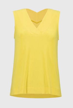 Joseph 241239S25 Silky Knit Sleeveless Top - Seasonal Colors, COLOR: CITRUS, Size: 4