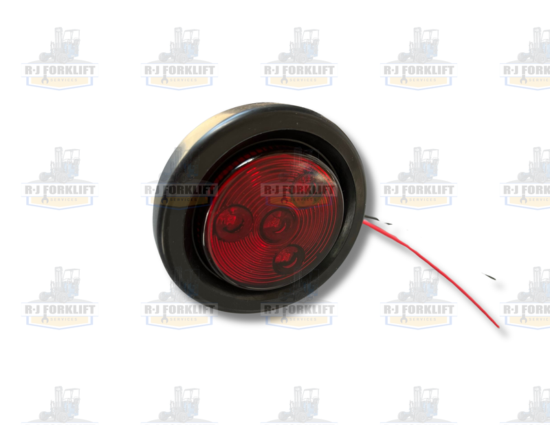 ROUND LIGHT RED  2''