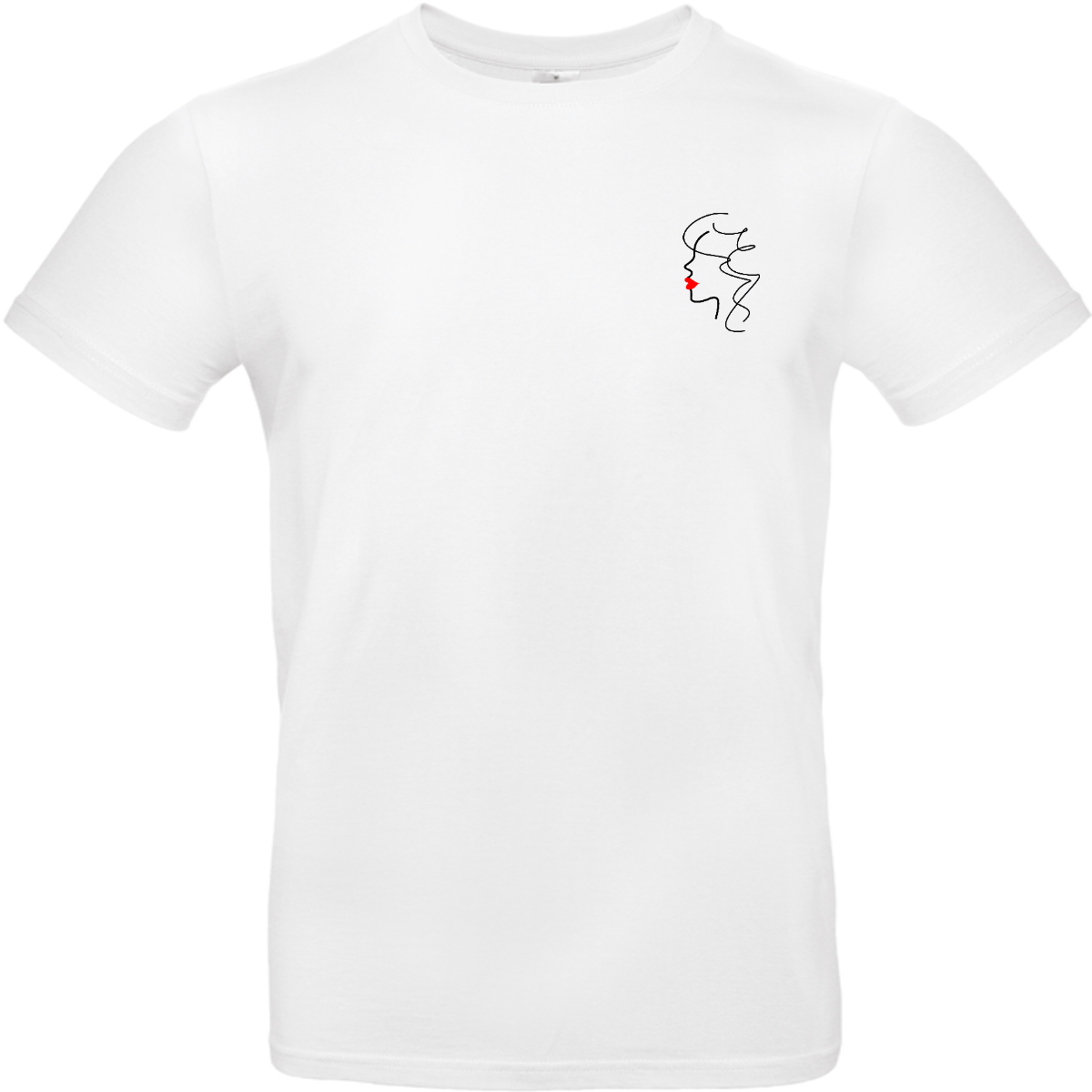 T-shirt - Girl with red lips
