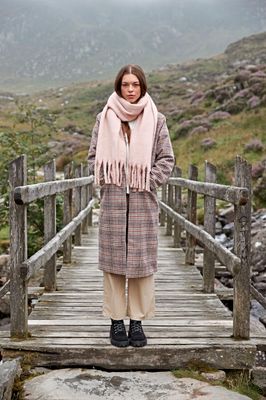 Fluffy oversized sjaal ( geruit of effen kleur )