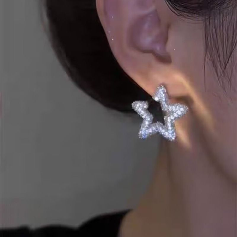 French Star Earrings For Women 2024