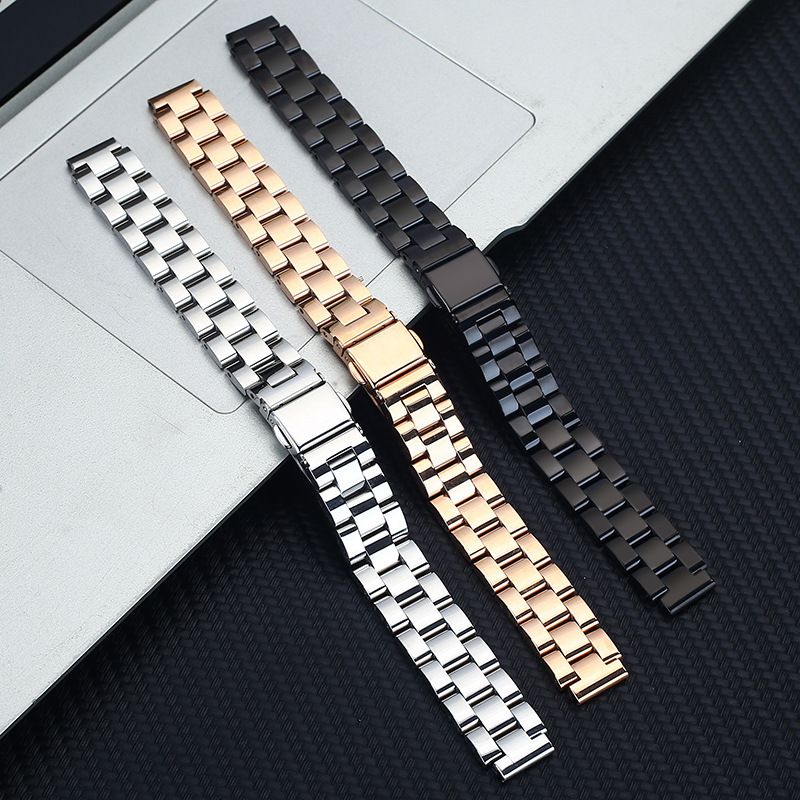 Milanese Nice Watch Three Bead Stainless Steel Strap