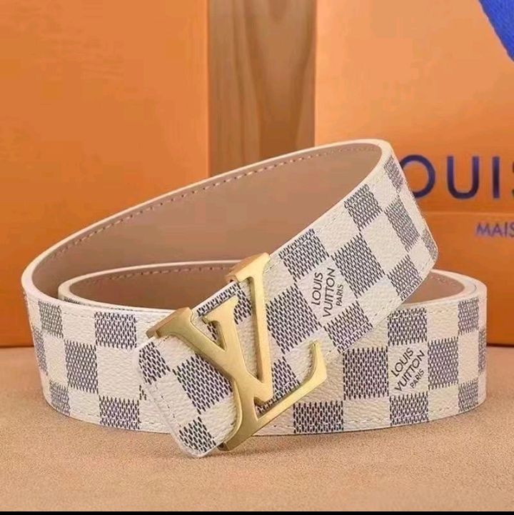 Cintura LOUIS VUITTON uomo oro+bianco