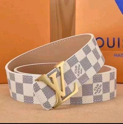 Cintura LOUIS VUITTON uomo oro+bianco