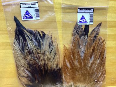 Hook&amp;Hackle India Cock Saddle Hackle (Ginger)