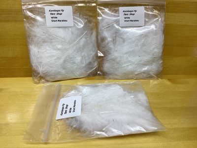 Marabou White Short 1”approx.