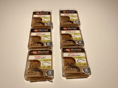 Mustad Curved and Offset Caddis Hooks