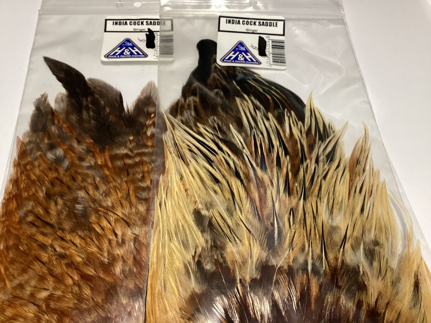 Hook&amp;Hackle India Cock Saddle Hackle (Ginger)
