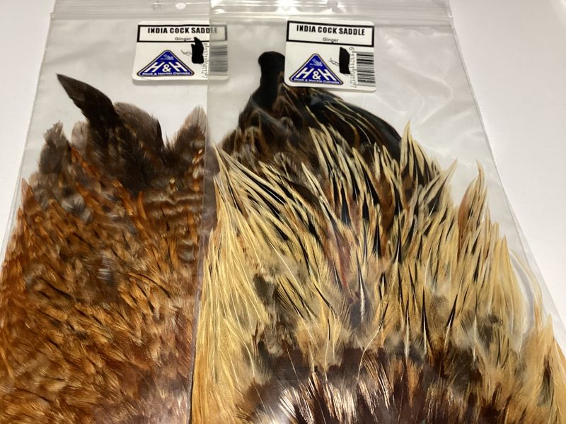 Hook&amp;Hackle India Cock Saddle Hackle (Ginger)