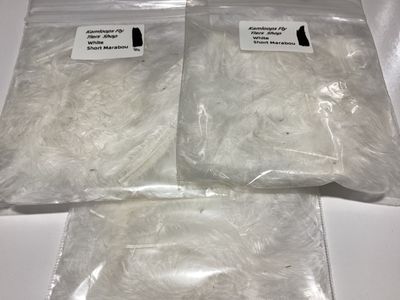 Marabou Natural White Short 1”approx.