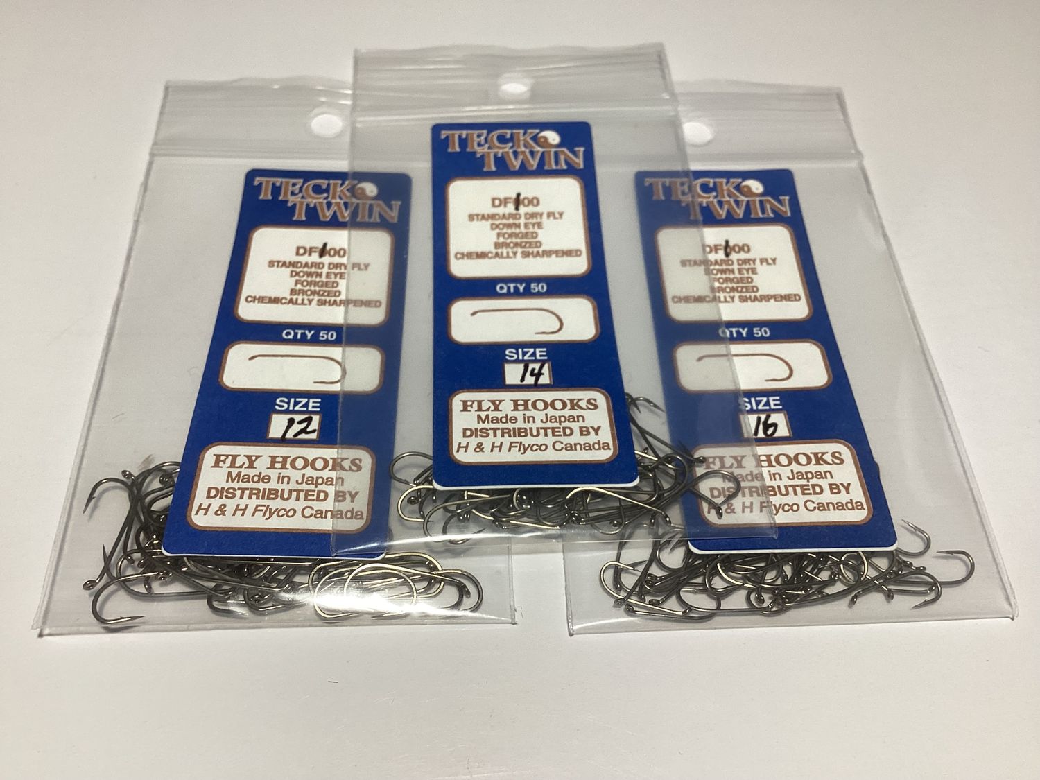 Teck-Twin Dry fly hooks