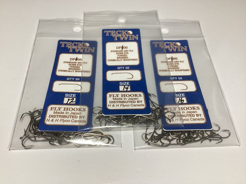 Teck-Twin Dry fly hooks