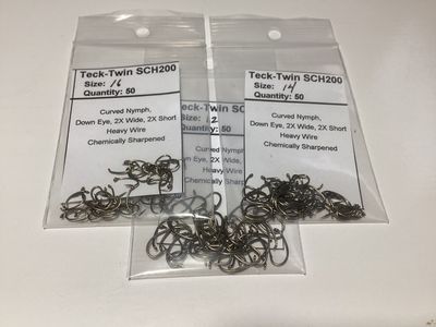 Teck-Twin Curved Pupa/Nymph Hook