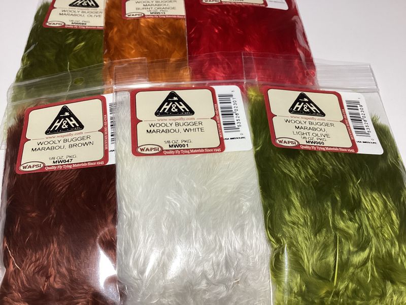 H&amp;H Wooly Buggers Marabou