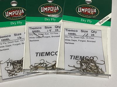 Tiemco/Umpqua Barbless Dry Hook