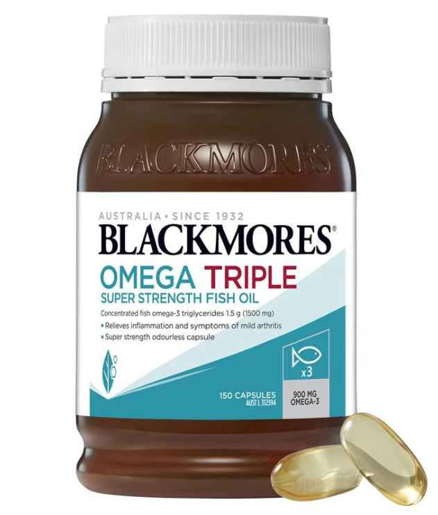 Blackmores Omega Triple Strength Fish Oil 1500 mg (150 Capsules)