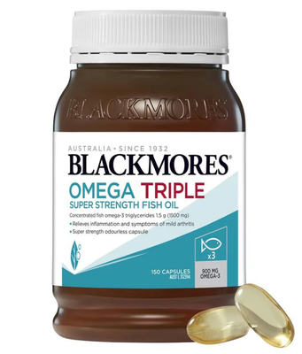 Blackmores Omega Triple Strength Fish Oil 1500 mg (150 Capsules)
