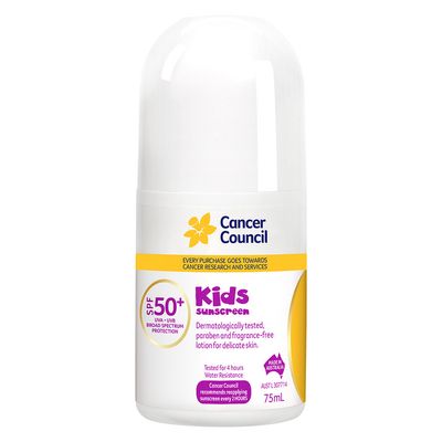 Cancer Council Kids Sunscreen SPF50+ Roll On 75ml