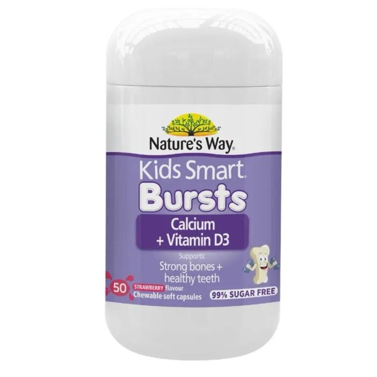 Nature&#39;s Way Kids Smart Calcium Vitamin D3 (50 Capsules)