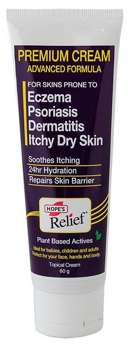 Hope&#39;s Relief Premium Cream (Eczema, psoriasis, Dermatitis) 60g