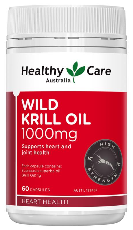 Healthy Care Wild Krill Oil 1000mg (60 Capsules)