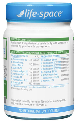 Life Space Probiotic for 60+ Years (60 Capsules)