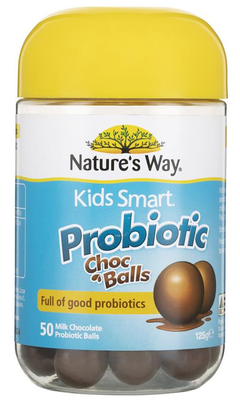 Nature&#39;s Way Kids Smart Probiotic Choc Balls 50 Pcs