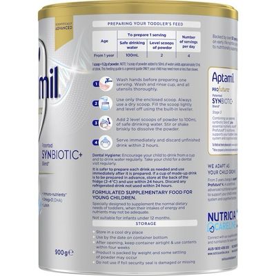 Aptamil Profutura 3 Premium Toddler Nutrition Supplement + 1 Year (900g)