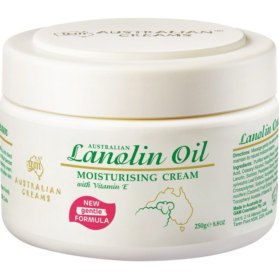 G &amp; M Australian Lanolin Oil Moisturising Cream (250g)