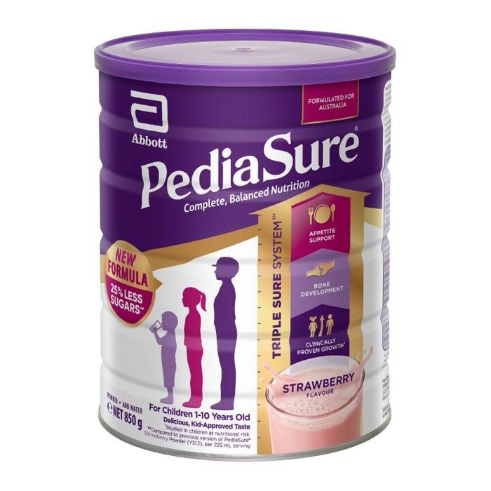 Abbott PediaSure Strawberry Flavour (For Children 1-10 Years) (850g)