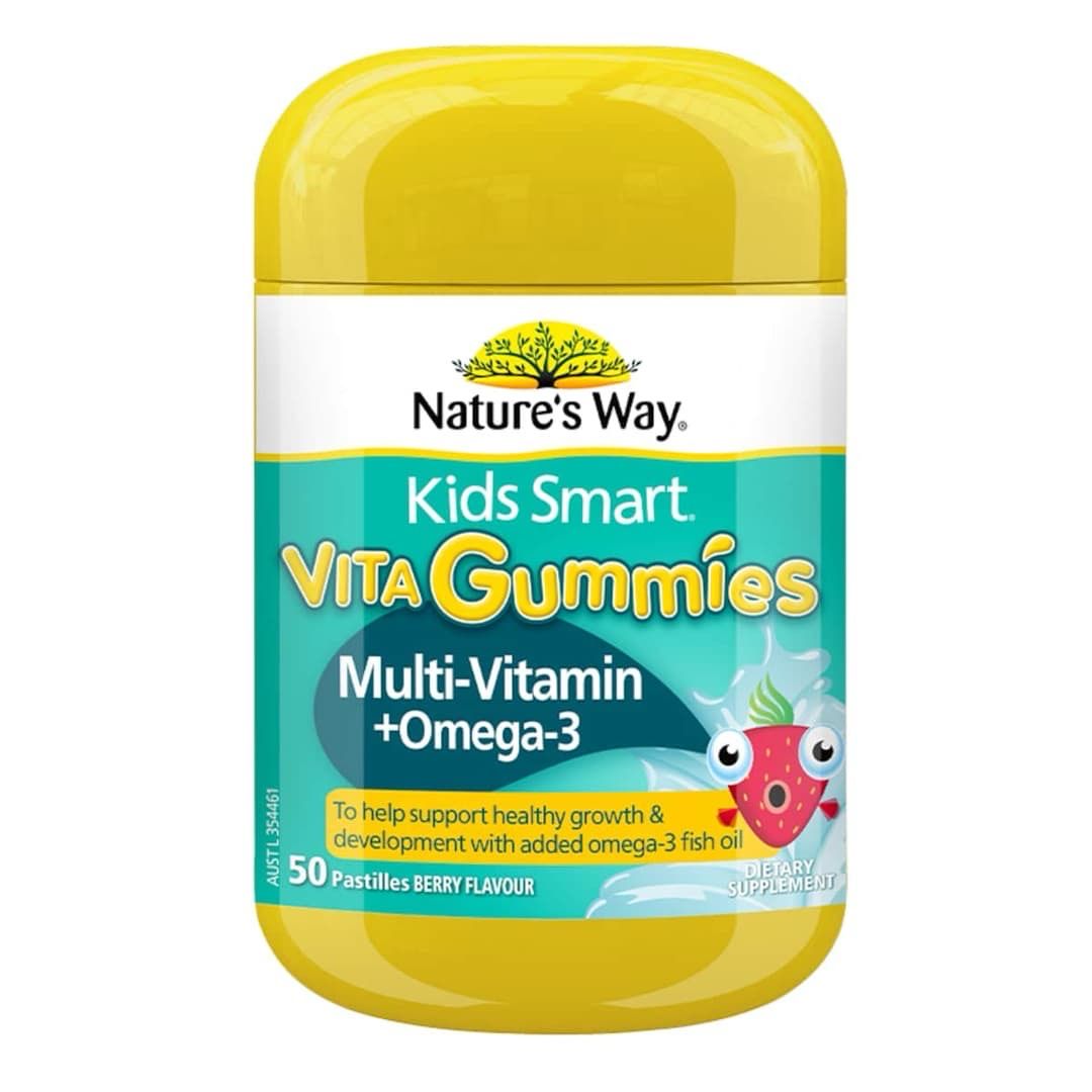 Nature&#39;s Way Kids Smart Vita Gummies Multi-Vitamin + Omega-3 50 Pastilles