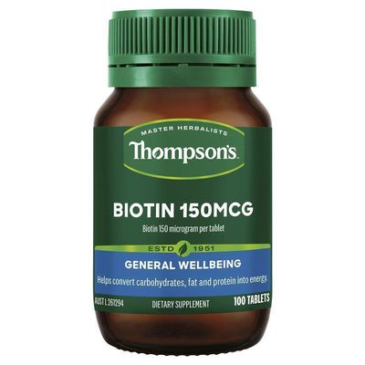 Thompson&#39;s Biotin 150MCG General Wellbeing (100 Tablets)
