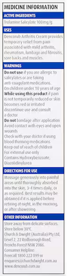 Dencorub Arthritis Cream (100g)