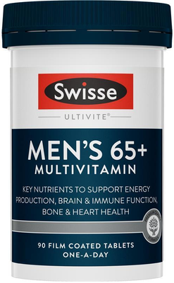 Swisse Ultivite Men&#39;s 65+ Multivitamin (60 Tablets)
