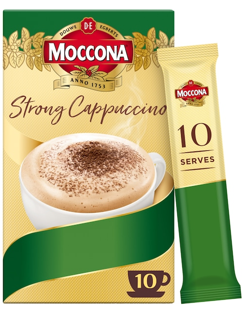 Moccona Coffee Strong Cappuccino (10 Sachets)