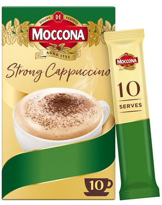 Moccona Coffee Strong Cappuccino (10 Sachets)