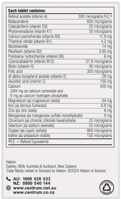 Centrum Women Multivitamin (60 Tablets)