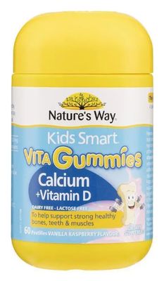 Nature's Way Kids Smart Vita Gummies Calcium + Vitamin D (60 Tablets)
