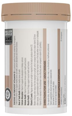 Swisse Ultiboost Vitamin D (400 Capsules)