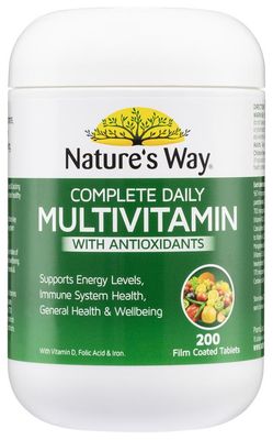 Nature's Way Complete Daily Multivitamin With Antioxidants (200 Tablets)