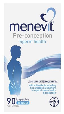 Menevit Pre-conception Sperm Health (90 Capsules) (Exp 03/28)