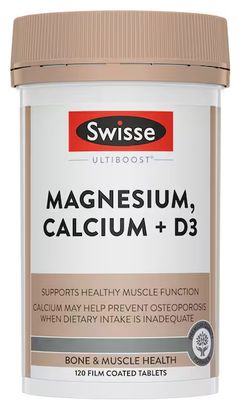Swisse Ultiboost Magnesium Calcium + D3 (120 Tablets) (Exp 09/2027)