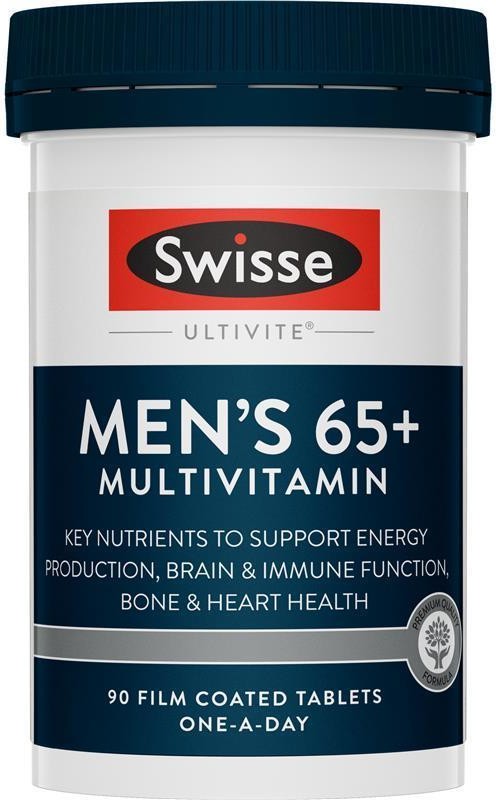 Swisse Ultivite Men's 65+ Multivitamin (60 Tablets)