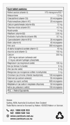 Centrum Women 50+ Multivitamin (90 Tablets)